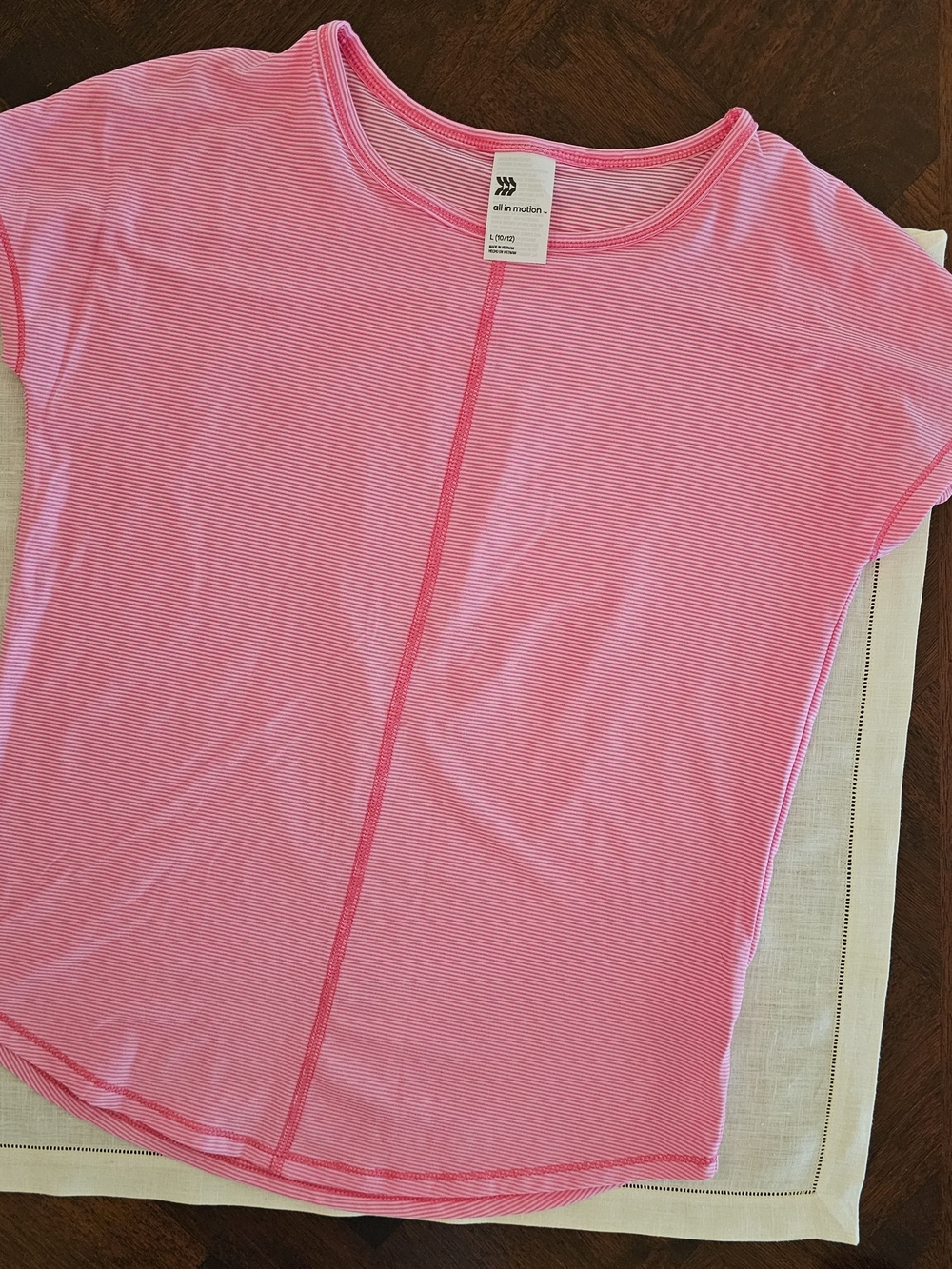 all in motion Bright Pink Short-Sleeve Girls Tee